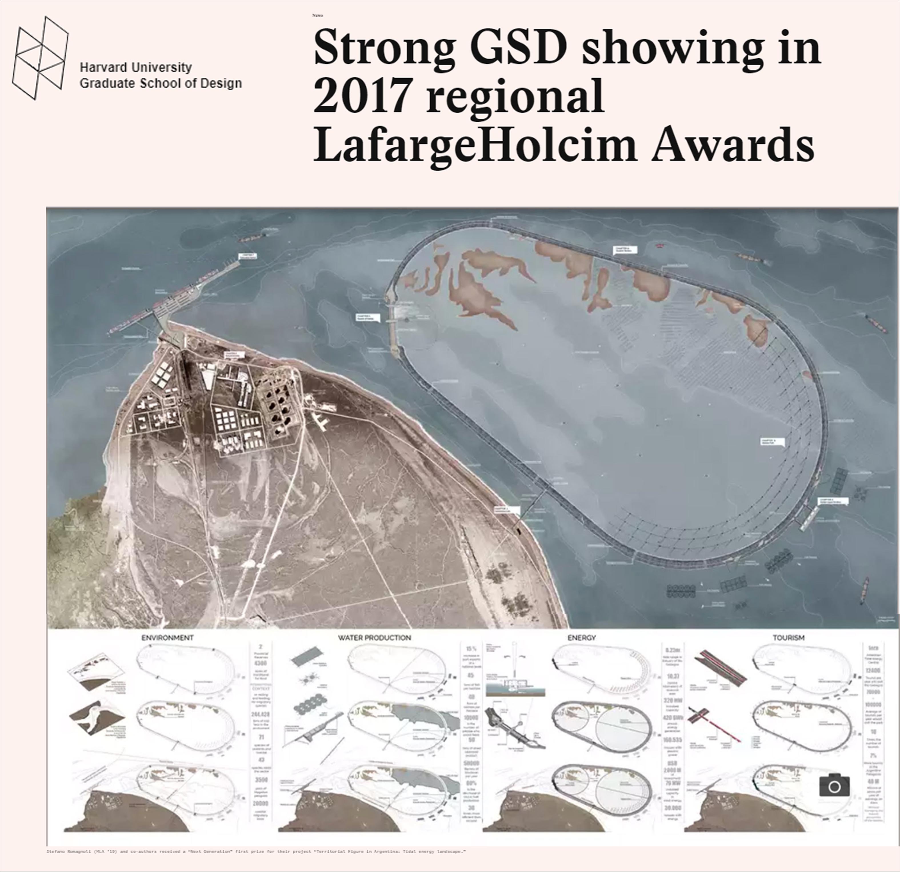 Strong GSD showing in 2017 regional LafargeHolcim Awards , Harvard University Graduate School of Design - Octomber 2017